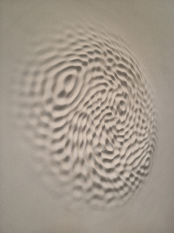 Wall sculpture at a gallery in Bejing.