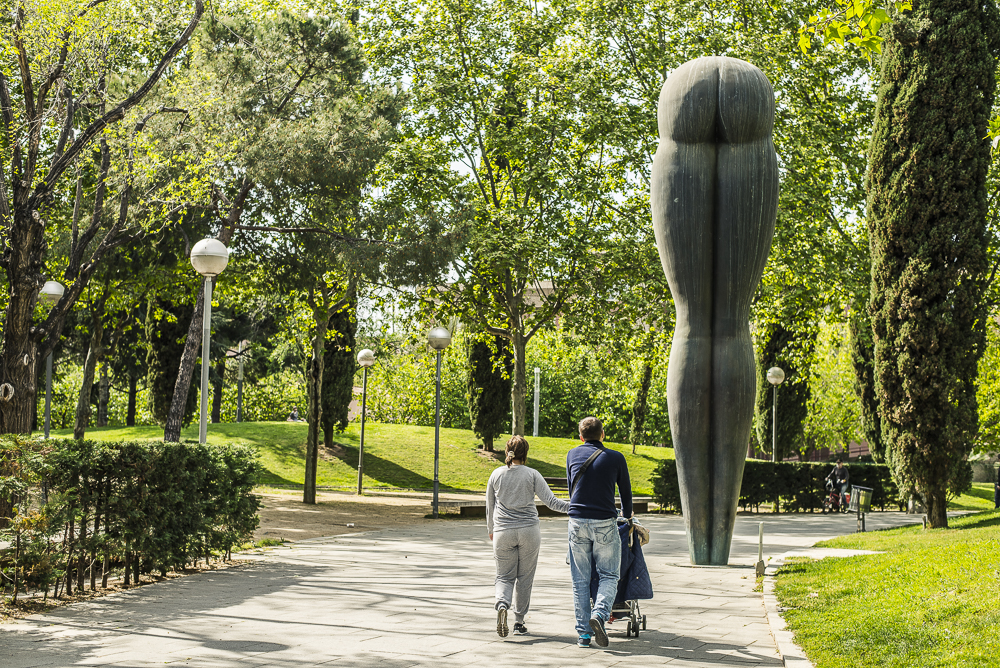 Sculpture at Villa Olimpica neighbourhood in Barcelona.